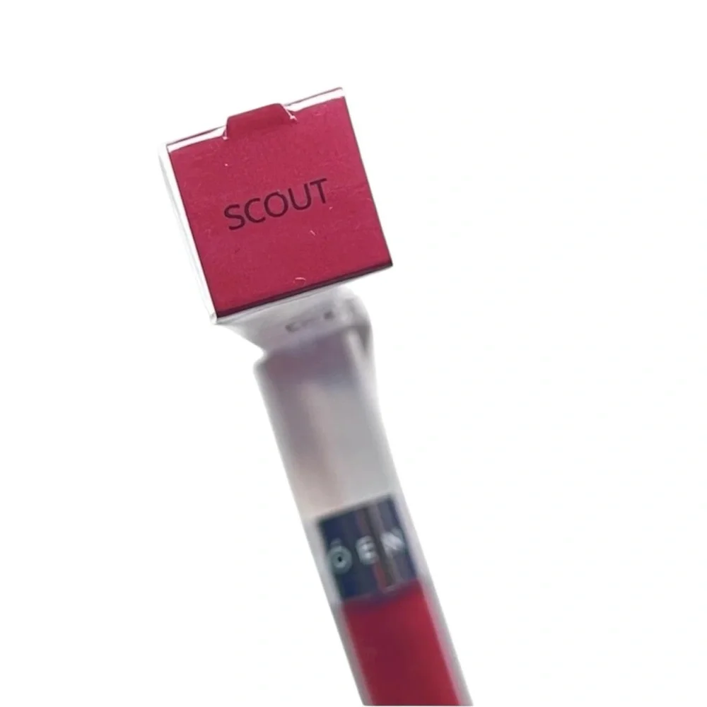 💎 RÓEN BEAUTY Kiss My Liquid Lip Balm-Scout Red Lipstick Full-Size New In Box